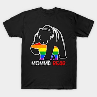 LGBT Mama Momma Bear Gay Pride Proud Mom Mother's Day T-Shirt